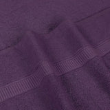 Badhanddoek groot van katoen, set van 2 - douchehanddoeken, handdoeken groot 90 x 180 cm (pruim)