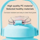 Drinkfles, sportdrinkfles, drinkfles met grote inhoud, 2 l/1000 ml, lekvrij, sportfles, sportfles voor fiets, camping, yoga, gym.