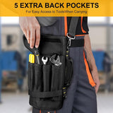 Roltas, gereedschap, moersleutel, lege gereedschapstas, met 11 vakken, multifunctionele roltas, gereedschapstas, klein, ideaal voor loodgieters, ambachtslieden en elektriciens