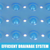 Douchemat, antislip, 80 x 80 cm, antislipmat voor douche met zuignappen en afvoergaten, BPA-vrij, schimmelbestendig en machinewasbaar
