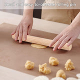 2 stuks deegroller beukenhout - deegroller hout klein, milieuvriendelijke Franse deegroller houten deegroller roller, rolling pin voor pizza, fondant, cake, koekjes