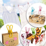 100 x wasknijpers van metaal, duurzame handdoekklemmen in bonte kleuren, strandhanddoekklemmen, kleurrijke klemmen, 100 stuks