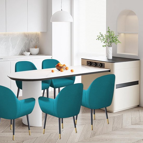 Stoelonderdeel Polyesterweefsel: deze stoelhoes bestaat uit polyesterweefsel,