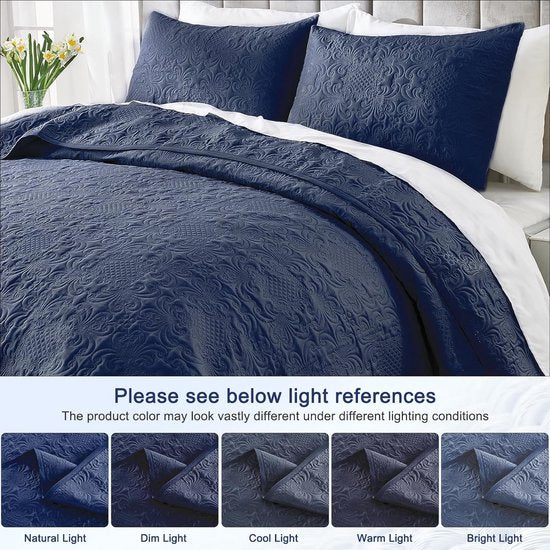 bedspread 240x260 blue