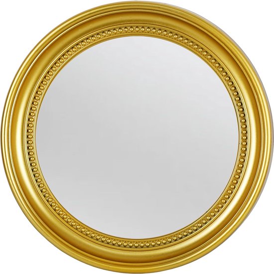 Spiegel Ronde Wandspiegel Badkamerspiegel Wanddecoratie (Goud, 45,7 cm) Vertaling: Mirror Ronde Wandspiegel Badkamerspiegel Wanddecoratie (Goud, 45,7 cm)