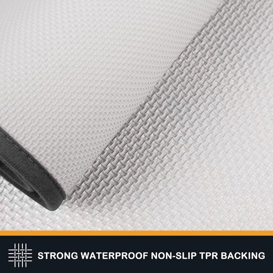 Dirt Trapper Mat voor gebruik binnenshuis, 86 x 150 cm, antislip en machinewasbaar, hondenmat, zeer absorberende welkomstmat voor vuile, natte schoenen en poten