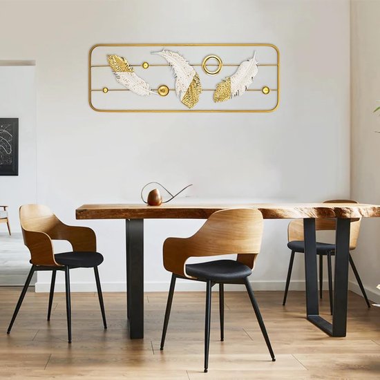 Set van 2 wandsculpturen vierkante wanddecoratie metalen wanddecoratie decoraties 3D metalen afbeeldingen moderne kunstwerken voor thuis woonkamer eetkamer slaapkamer keuken gang, type 3