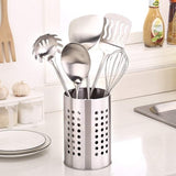 Keukengereihouder van roestvrij staal, groot, keukengerei-organizer, bestekmand voor het organiseren van laden en werkbladen voor alle keukens, 2 stuks