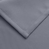 Ondoorzichtige gordijnen, gordijnen met inslagringen, voor slaapkamer en woonkamer, grijs, 2 stuks, 137 x 117 cm (h x b)