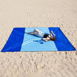 Stranddeken, zandvrij, 300 x 280 cm, XXL, strandhanddoek, picknickdeken, waterdicht, strandmat, groot, voor vakantie, strand, camping, reizen (300 x 280 cm, dolfijn)