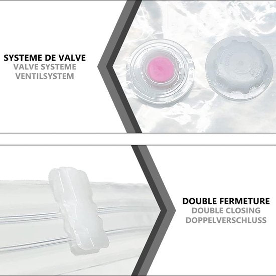 Grote vacuüm opbergtas met pomp, 4 vacuümzakken, 4 stuks opbergtas met handvat en ritssluiting, voor kleding, dekbedden, beddengoed