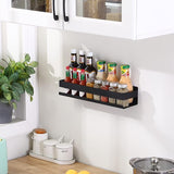 Doucheplank, zwart, doucheplank, doucheplank, wandplank, badkamerrek, 40 cm, roestvrij staal, wandmontage,