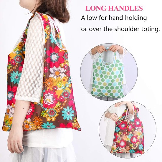 10 stuks herbruikbare boodschappentas, 59 cm x 38 cm milieuvriendelijke boodschappentassen, opvouwbare boodschappentas, opvouwbare boodschappentassen, draagbare boodschappentas, duurzaam, waterdicht, machinewasbaar