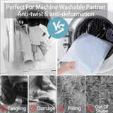 9 stuks wasnet voor wasmachine, waszak, waszak, extra grote waszak 50 x 40 cm met ritssluiting, wasnet groot, waszak geschikt voor jassen, bh, jeans, schoenen