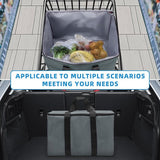 Grote 38 liter opvouwbare koeltas, thermotas, boodschappentas, koeltas, houdt 20 kg, perfect voor isolatietas, boodschappentas, picknicktas, outdoor reizen.