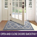Deurmat voor binnen, 60 x 90 cm, wasbaar, vuilvangmat, antislip, voetmat, voor binnen, waterabsorberende voetmatten, huisdeur, deurmat, deurmat, lichtgrijs
