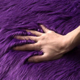 Nepbont Vloerkleed Pluizig Zacht Warm Modern Vloermat Bankmat Imitatiebont Deco Bont Onregelmatig Bedmat Wol Lang Haar Optiek Gezellig