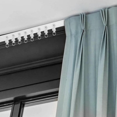 Flexibele Buigbare Gebogen Gordijn Track Set Heavy Duty 5.48m/18ft Gordijn Rail Systeem voor Kamer Scheiding Erker RV Stapelbed Gordijnen