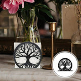 Servethouder Vrijstaande moderne servethouder met boomdesign tafel-zakdoekdispenser van metaal verticale servetten opbergorganizer zwart