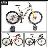 RTR BIKES Crank Pro Professional Fietsophanging, fietshouder voor aan de muur, wandhouder, ideaal voor ruimtebesparend ophangen van de fiets, voor thuis, garage en fietswinkel