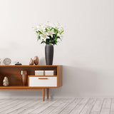 60cm kunstmatige lelie 8 bloeiende bloemhoofdjes 4 knoppen 3D-printen kunstmatige tijgerleliebloemen voor bruiloft thuis hotel kantoordecoratie (gradiënt champagne