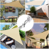 Zonnezeil, bevestiging, zonnezeil, accessoires, roestvrij staal, M6, high-performance luifels, bevestigingsset voor tuin, driehoek en vierkant, 304 roestvrij staal