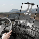 Tablethouder voor het dashboard, keukenwandhouder voor iPad/iPad Mini, Samsung Galaxy, smartphones en tablets, 4,7-13,5 inch, verstelbare tabletstandaard voor keuken, slaapkamer, badkamer, auto