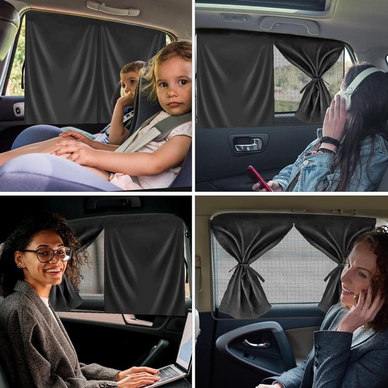 Zonwering auto baby zonwering magnetisch voor uv-bescherming, hittebescherming, 2 stuks auto verduistering ramen