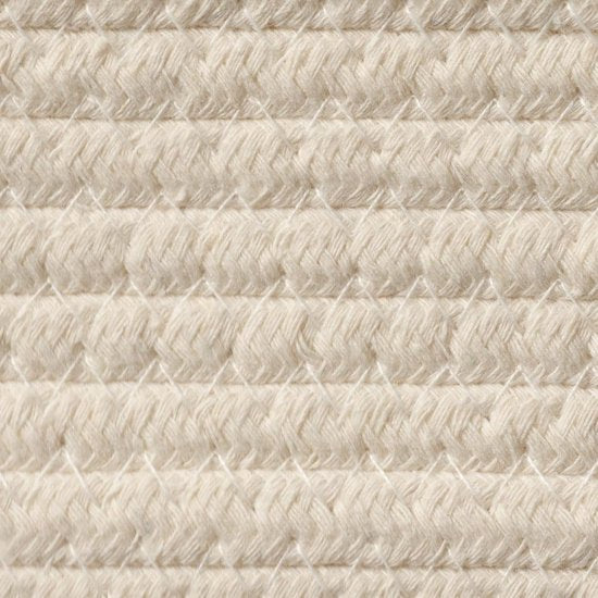 Opbergmand van katoenen touw, gevlochten mand voor planken, kasten baby slaapkamer, beige.