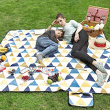 SONGMICS 200 x 200 cm XXL Picknickkleed Fleece warmte-isolerend waterdicht met handvat