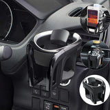 Autobekerhouder voor ventilatie, bekerhouder, mobiele telefoonhouder, geschikt met 7,8 cm diameter flessenhouder, blikjeshouder drankhouder voor alle telefoons