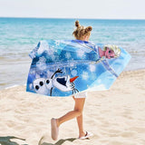 Strandhanddoek voor kinderen, strandhanddoek voor meisjes, microvezel badhanddoek, badhanddoek, EL-sa, strandhanddoeken voor zwemmen, strand, sauna, gym, reizen (100 x 150 cm)