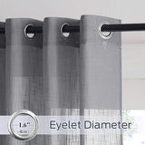 Gordijn grijs H 210 x B 132 cm