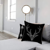 Kussenhoezen, 4 stuks, 45 x 45 cm, geometrisch zwart-wit, kussensloop met geometrisch patroon, decoratieve kussensloop, voor bank, slaapkamer, woonkamer, wooncultuur