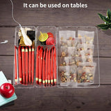 25 stuks lade-opbergsysteem, lade-organizer, transparant, kunststof, met 4 maten, make-up-organizer, te gebruiken voor make-up, organizer, keuken, badkamer, kantoor