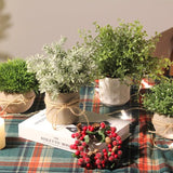 Pakket van 4 kunstplanten, mini-kunstplanten, plastic kunstplanten voor slaapkamer, badkamer, keuken, huis, interieurdecoratie