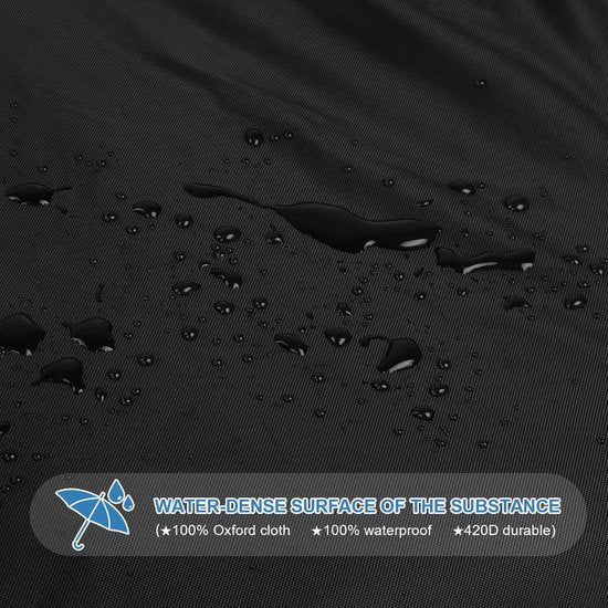 Tuinmeubelen waterdicht zeildoek, beschermhoes voor tuintafels, zitsets, met ventilatieopeningen, winddicht, 125 x 125 x 74 cm