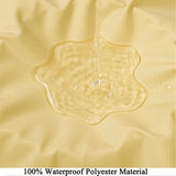 Zonnezeil, 3 x 4 m, rechthoekig, waterdicht, beige, zonnezeil, zonwering, uv-bescherming, windscherm, polyester, zonnezeil, weerbestendig, outdoor, zonnescherm voor terras, tuin, balkon