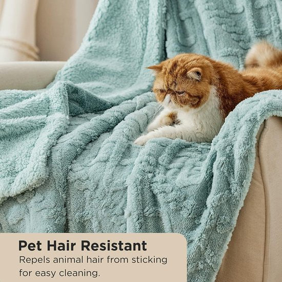 Deken voor de bank, gebreide deken, woondeken, knuffeldeken, klein, 130 x 150 cm, bankdeken, dubbel gezicht, extra zacht, knuffeldeken, wollig, woonkamer, wollen deken, groen, bankdeken, plaid