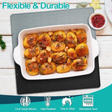 2 stuks siliconen afdruipmat, spoelbakmat, afdruipmat, servies, zwart, hittebestendige siliconenmat, antislip siliconenmat