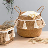 Macramé wandtapijt, franjesslinger, banner, katoenen geweven wanddecoratie voor boho, huisdecoratie, kinderkamer, buikmand, decoratie, 6,5 cm x 75 cm