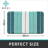 Badkamertapijt, antislip, badmat, 40 x 60 cm, absorberend, zacht, machinewasbaar, voor badkamer, groen