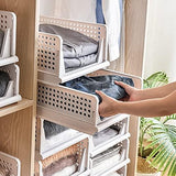 Opvouwbare kledingkast, opbergdozen, organizer, rek, kast voor keuken, slaapkamer, badkamer (wit, 3 stuks)