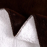 Luxe fleece deken, 600 g/m², ultra zacht en warm knipperend, lichte pluche deken voor slaapbank, herfst, winter en lente, 150 x 200 cm, bruin