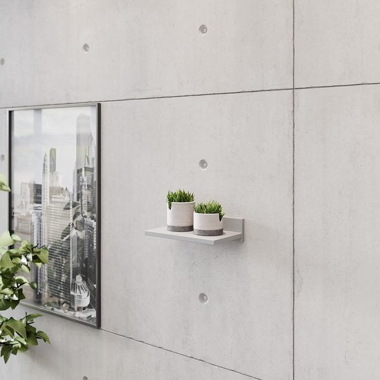 Wandplank 30 x 8 x 19 cm, houten plank, grijze boekenplank, organisator boekenkast, wandplank, plantenplank, woonkamer Vertaling: Muurplank 30 x 8 x 19 cm, houten plank, grijze boekenplank, organisator boekenkast, muurplank, plantenplank, woonkamer