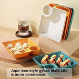 4 stuks snackschalen, onderverdeeld, frietborden, dipschalen, snackborden met vakken, herbruikbare menuborden, gedeeld voor snoep, snacks, noten, desserts, 16 x 18 cm