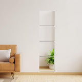 4 stuks HD zelfklevende spiegels van glas, elk 30,5 x 30,5 cm vierkante zelfklevende spiegel, spiegeltegels, zelfklevende set voor woonkamer, slaapkamer, kast, deurkamer, slaapkamer