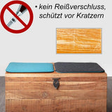 Set van 2 zitkussens - vilt, zitkussen, omkeerbaar kussen, hoekbank, vilt, stoelkussens voor huis en tuin - Grijs, Rood
