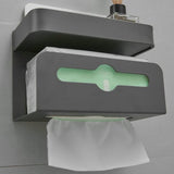 Zelfklevende badkamer hoekplank met deur - toiletpapier gezicht wassen cosmetische opslag zwart geen boren aluminium