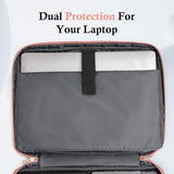 Laptophoes, tas, 15, 15,6 en 16 inch, TSA-laptoptas, beschermhoes, sleeve, waterdicht, met 4-laagse bescherming